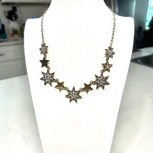 Sugarfix Gold Star Necklace with Silver Accents